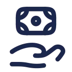 Hand Money SVG Icon